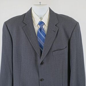 Vintage Hugo Boss Einstein / Sigma Gray Wool Blazer Natural Stretch 42R 3 Button